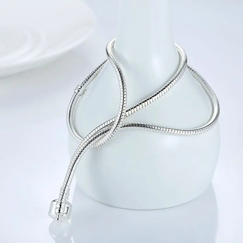 color Snake Chain Necklace Pendant Fit Original Beads