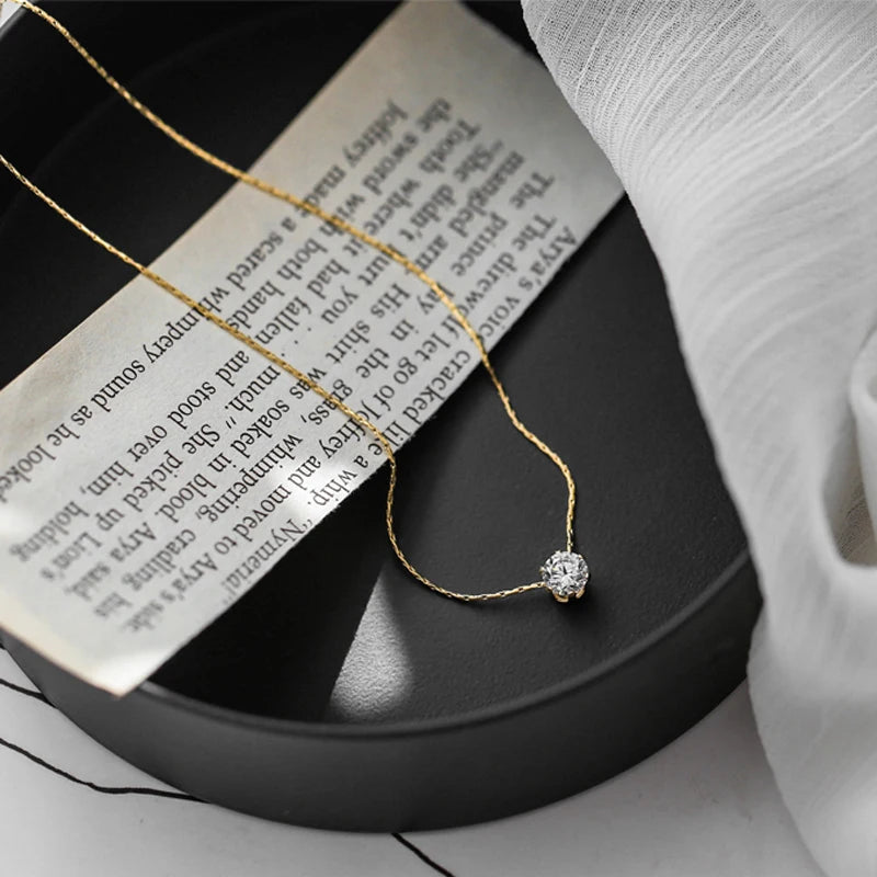 Charm Necklace Anti Tarnish Stainless Steel Chain Round Necklace New