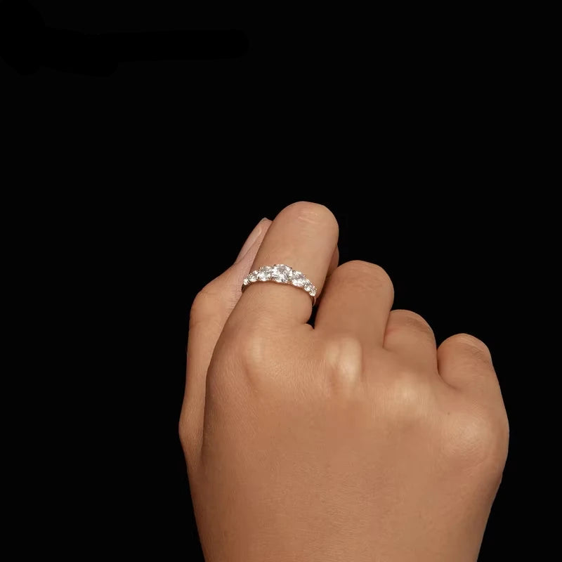Diamond Ring 925 Sterling Silver for Women