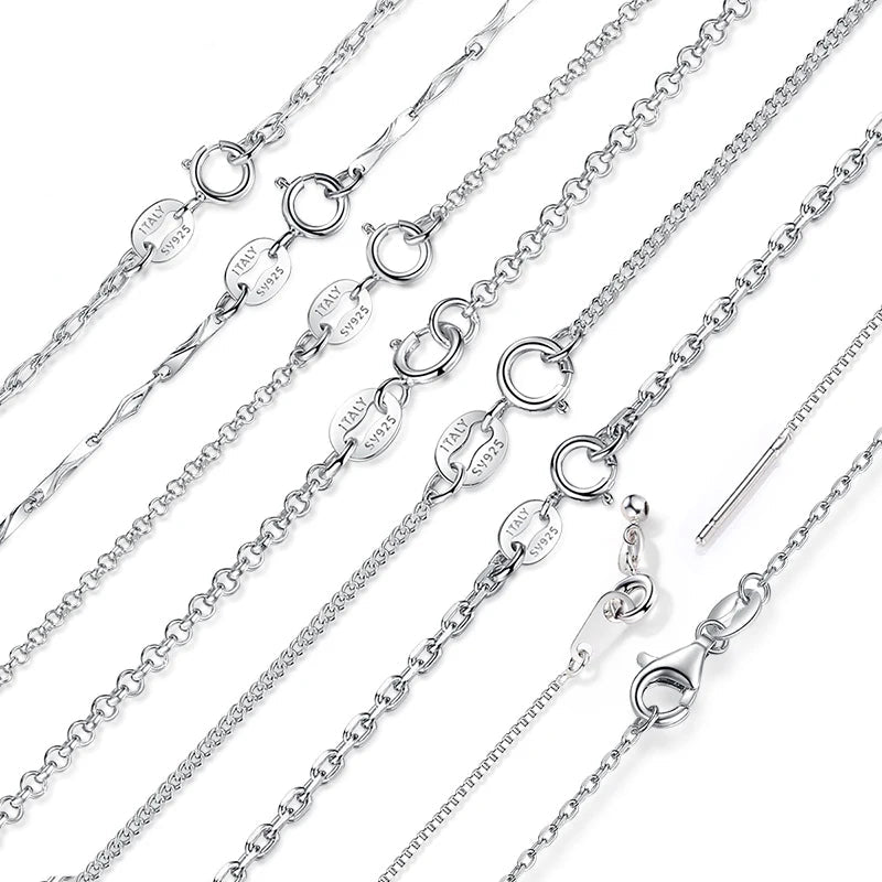 Lobster Clasp Adjustable Necklace Box Chain Fashion Jewelry for Women