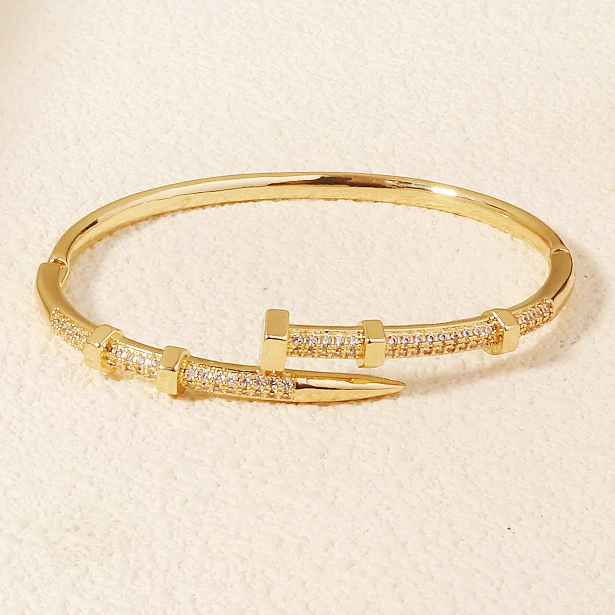 Nail Bracelets Trendy Bracelet Zircon Screw Bracelet For Women