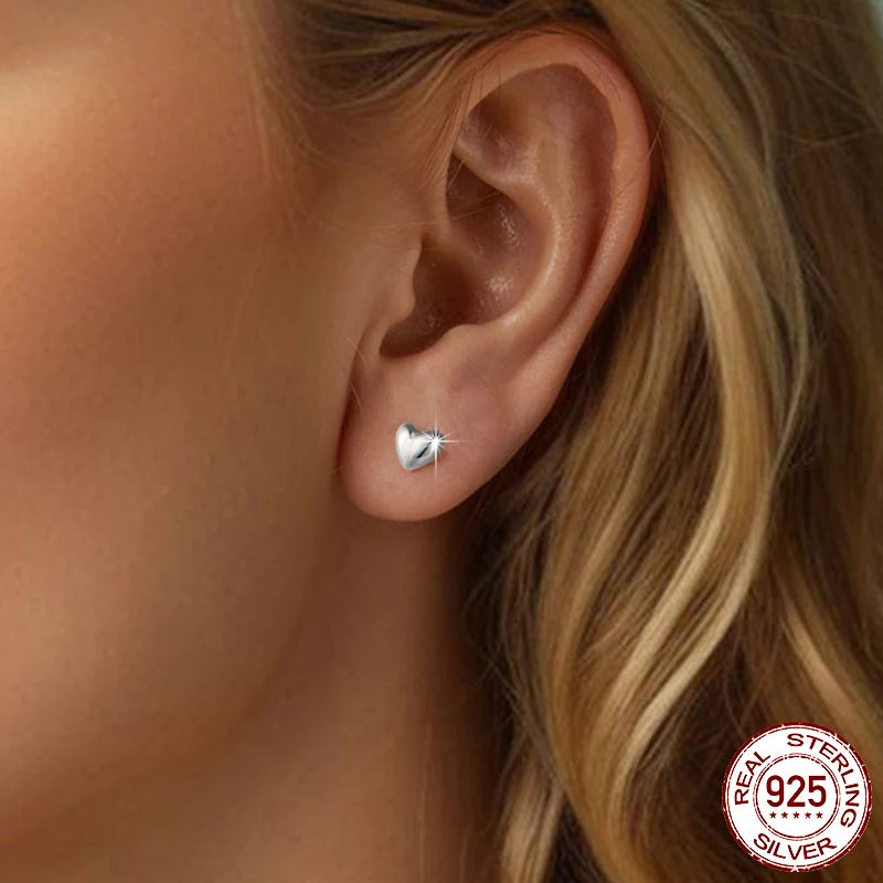 Heart Stud Earrings
