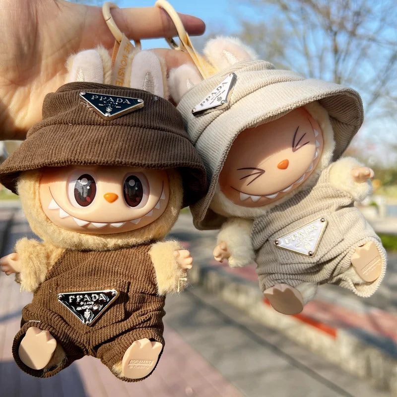 Labubu Doll Clothing Set Hat 17cm Clothes Shoes Doll