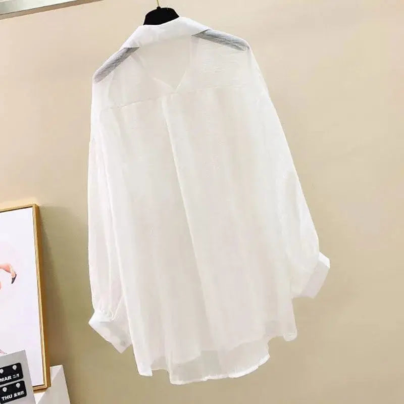 Summer Sunscreen Shirt Elegant Casual Women's Cardigan