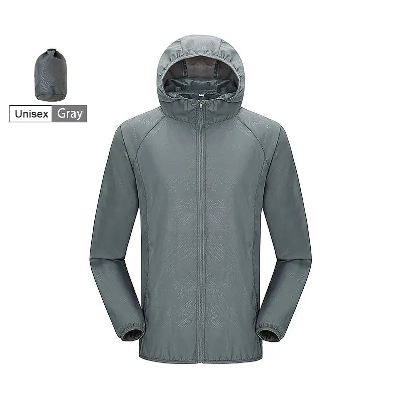 LNGXO Unisex Hiking Jacket Men Women Waterproof Quick Dry Camping Windbreaker