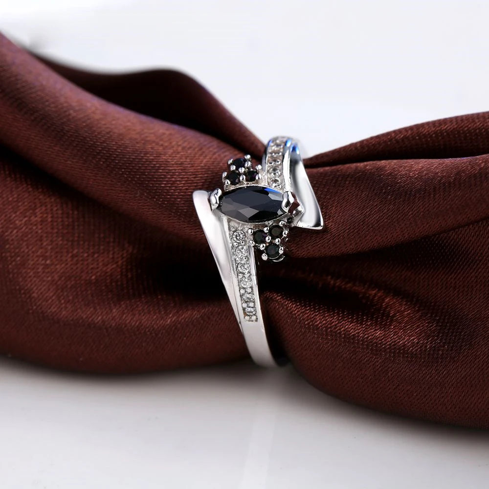 Engagement Ring Fashion Jewelry Classic Style 925 Sterling Silver Color