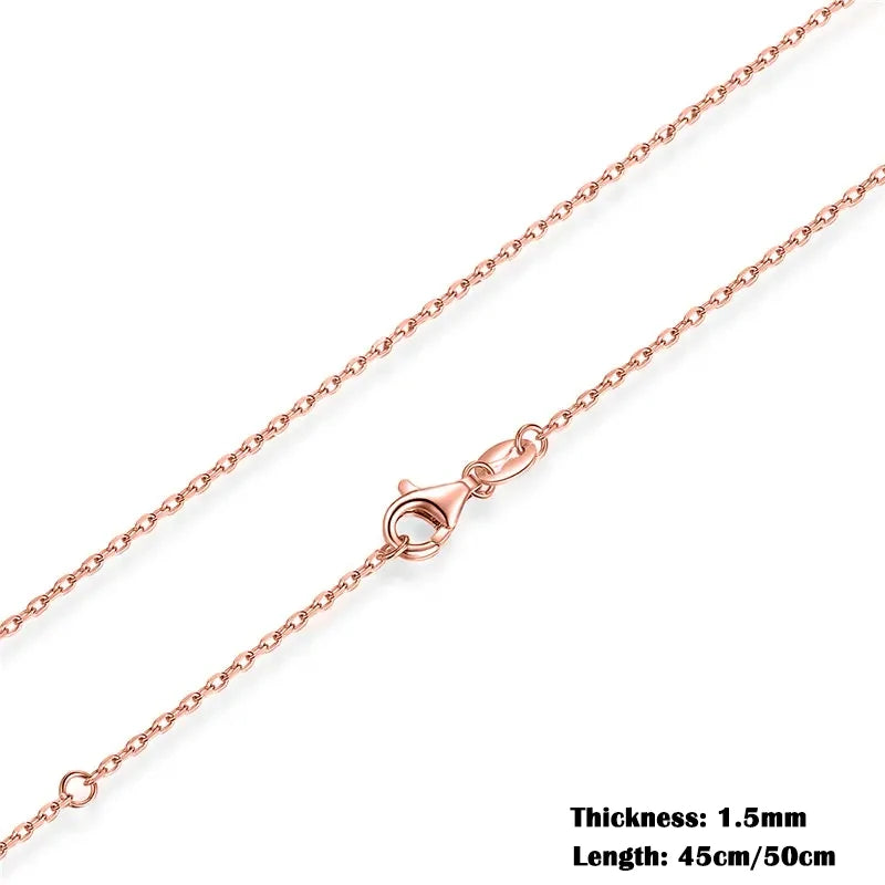 Lobster Clasp Adjustable Necklace Box Chain Fashion Jewelry for Women