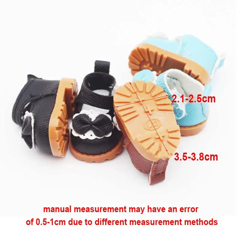 Labubu Leather Shoes for 17cm Cotton Dolls