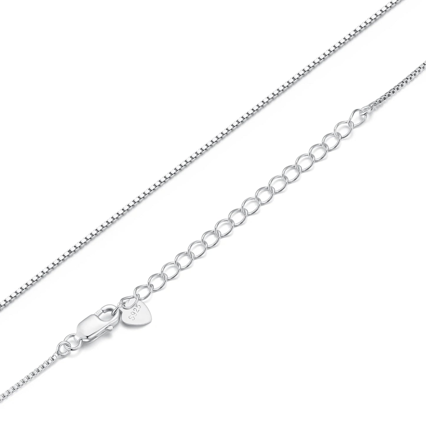 Lobster Clasp Adjustable Necklace Box Chain Fashion Jewelry for Women