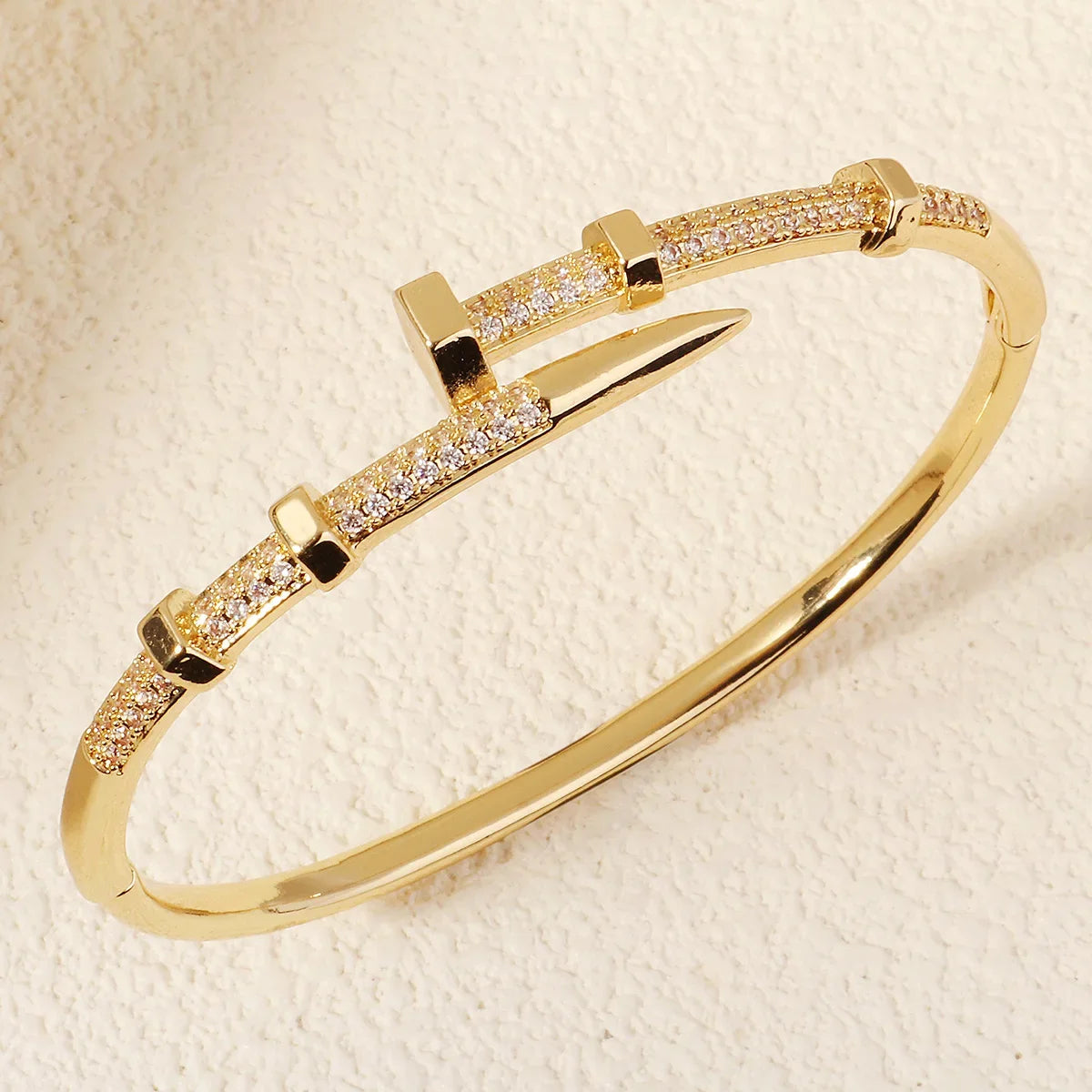 Nail Bracelets Trendy Bracelet Zircon Screw Bracelet For Women
