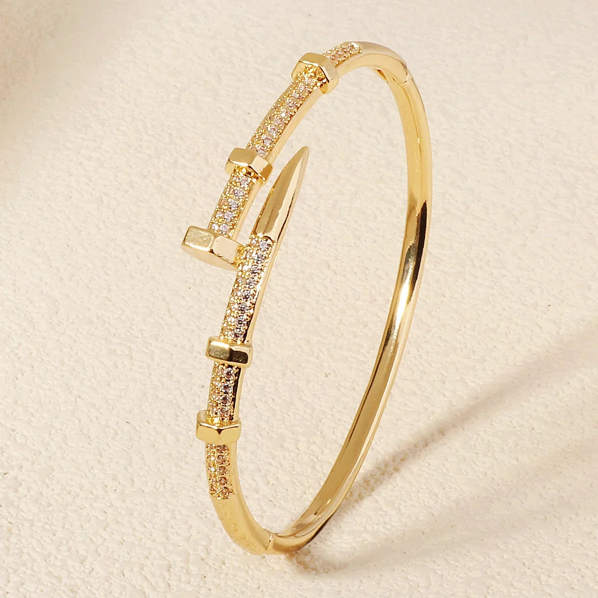 Nail Bracelets Trendy Bracelet Zircon Screw Bracelet For Women