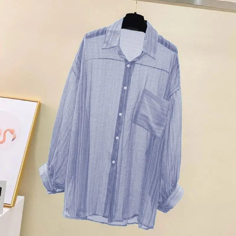 Summer Sunscreen Shirt Elegant Casual Women's Cardigan