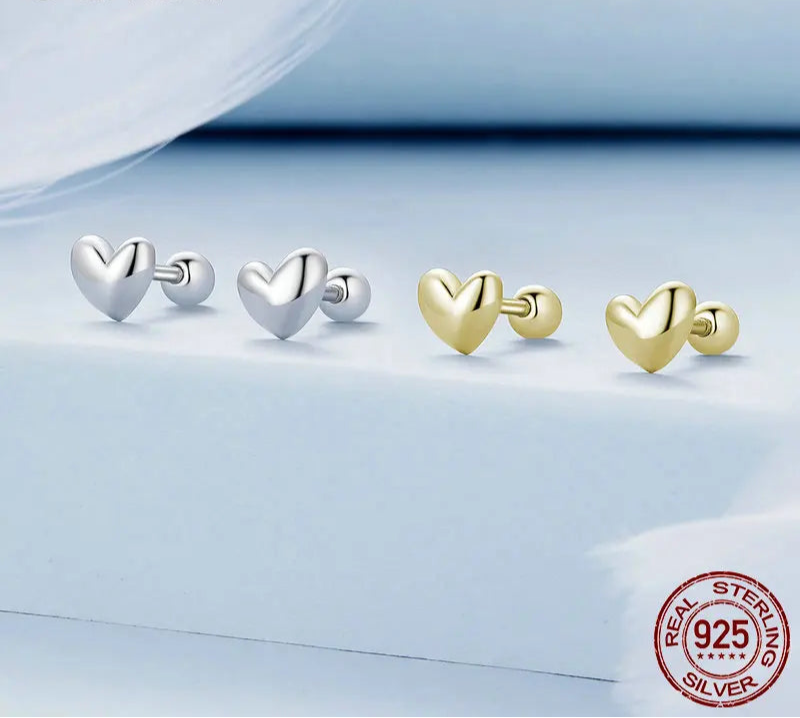 Heart Stud Earrings
