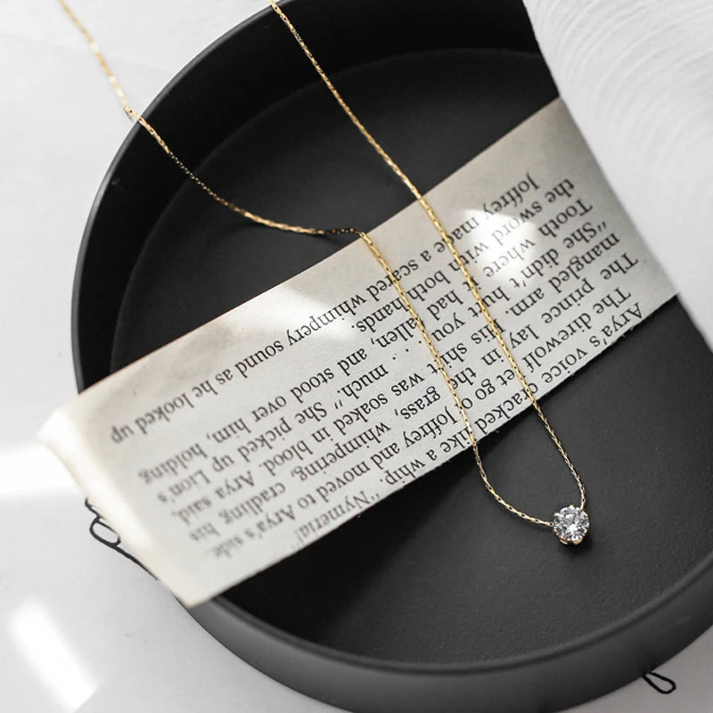 Charm Necklace Anti Tarnish Stainless Steel Chain Round Necklace New