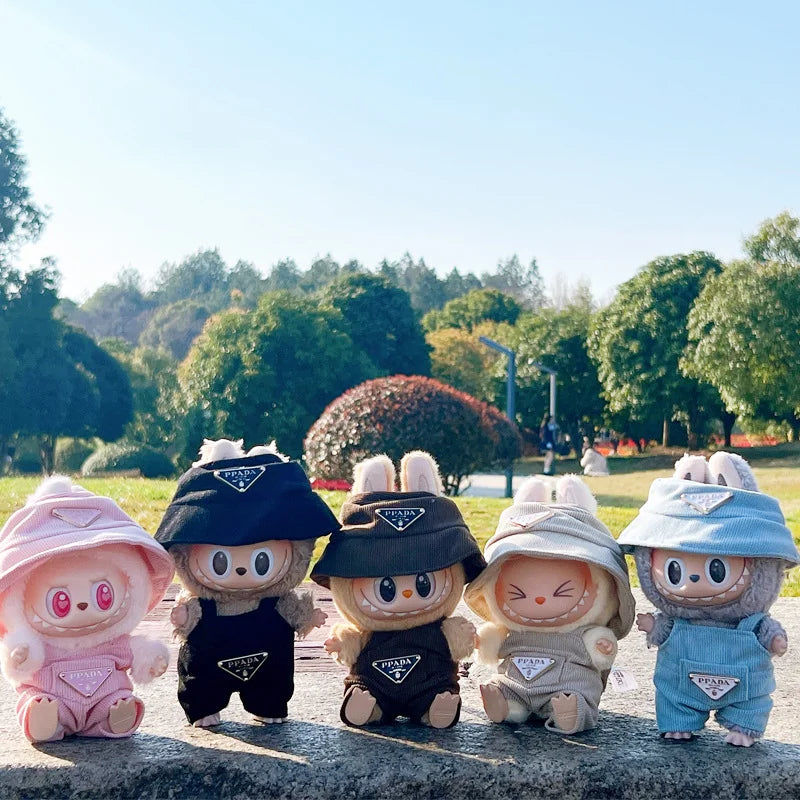 Labubu Doll Clothing Set Hat 17cm Clothes Shoes Doll