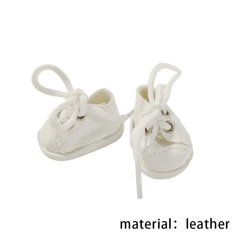 Labubu Leather Shoes for 17cm Cotton Dolls