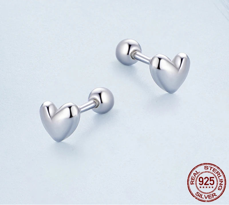 Heart Stud Earrings