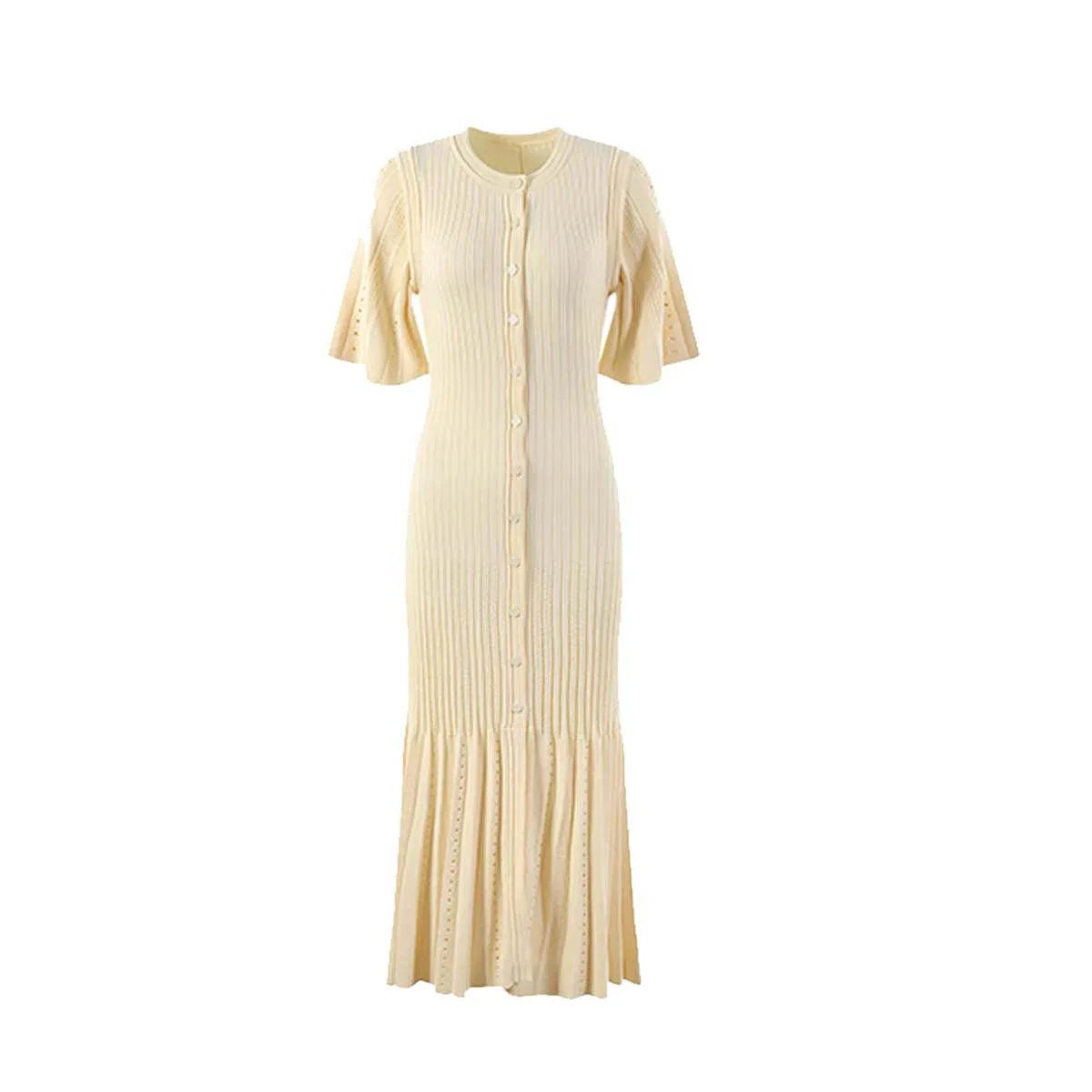 Summer Spring New French Elegant Fragrance High-end Knit Dress