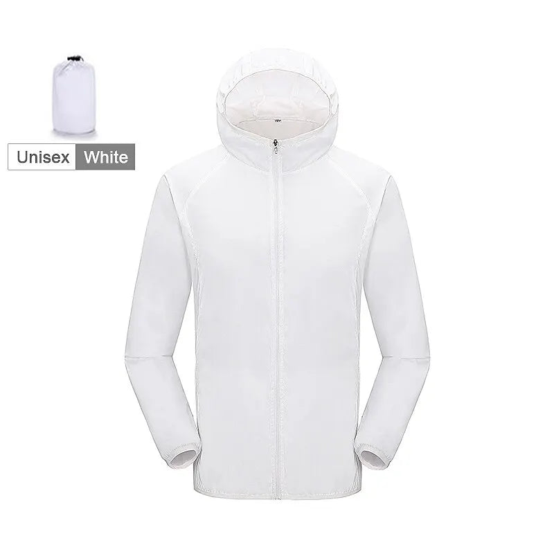 LNGXO Unisex Hiking Jacket Men Women Waterproof Quick Dry Camping Windbreaker