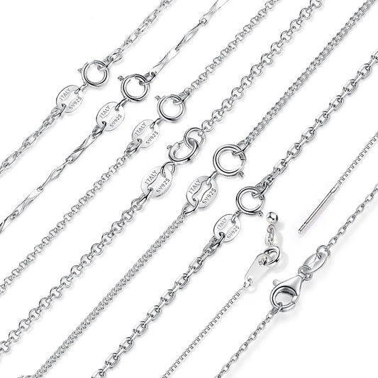 Lobster Clasp Adjustable Necklace Box Chain Fashion Jewelry for Women