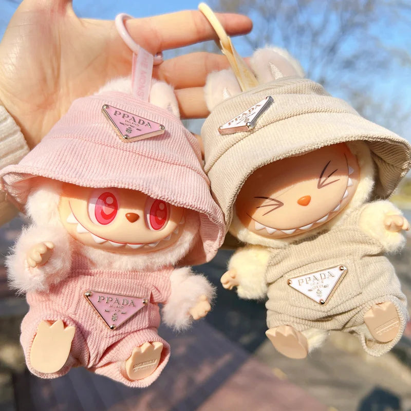 Labubu Doll Clothing Set Hat 17cm Clothes Shoes Doll