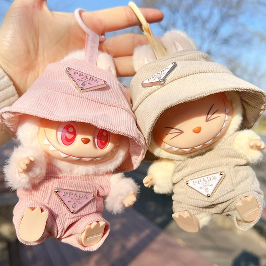 Labubu Doll Clothing Set Hat 17cm Clothes Shoes Doll