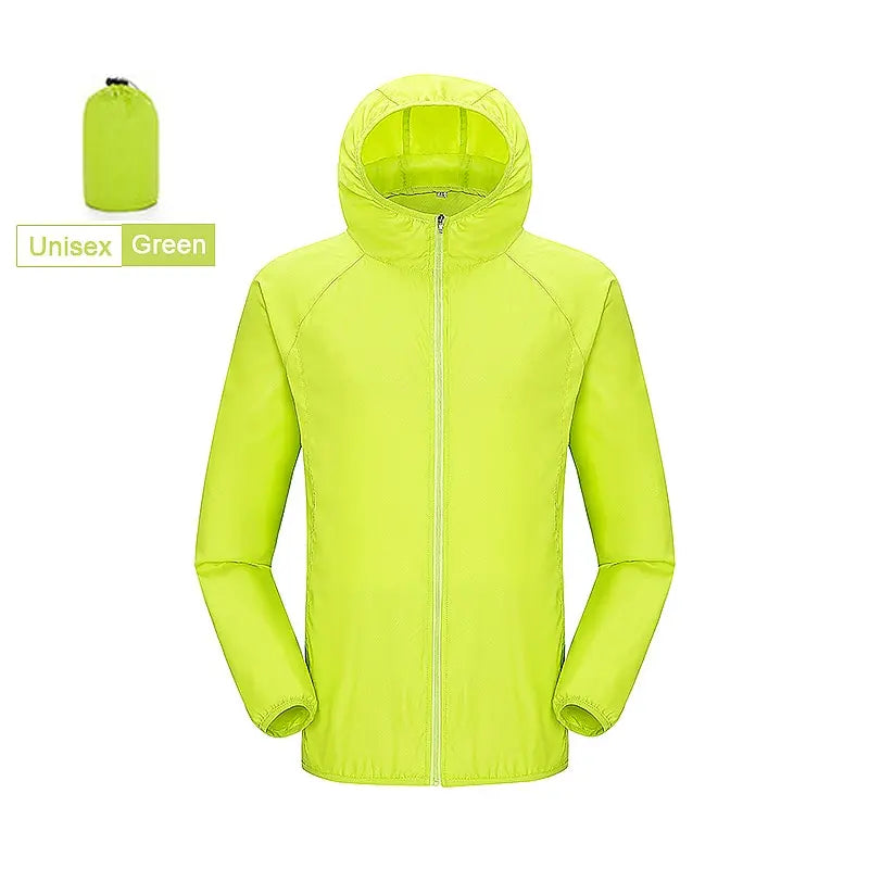 LNGXO Unisex Hiking Jacket Men Women Waterproof Quick Dry Camping Windbreaker