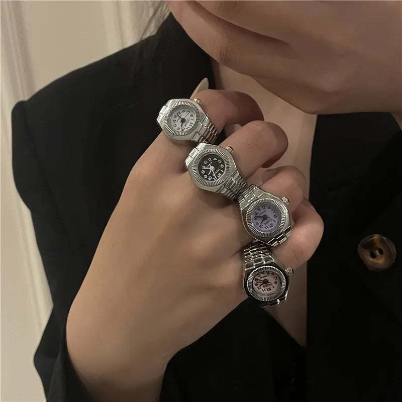 Ring Watch New Hot Selling Creative Alloy Shell Finger