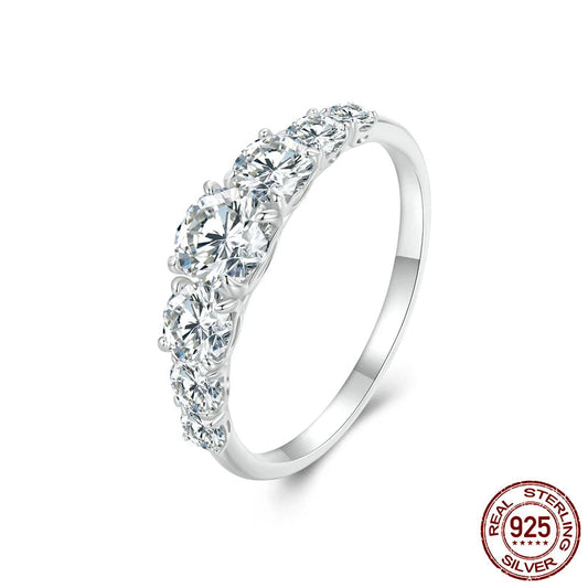 Diamond Ring 925 Sterling Silver for Women