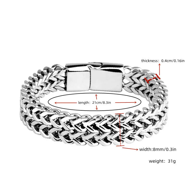 Stainless Steel  Magnetic Buckle Bracelet