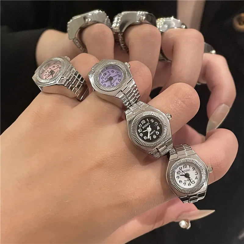 Ring Watch New Hot Selling Creative Alloy Shell Finger