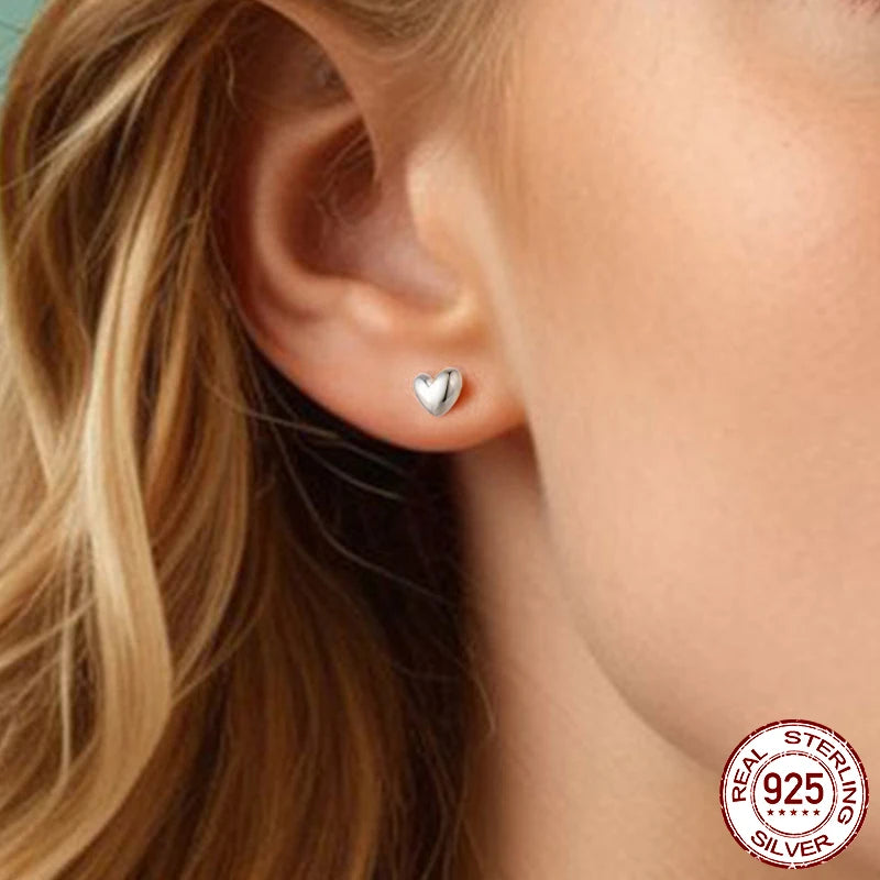 Heart Stud Earrings