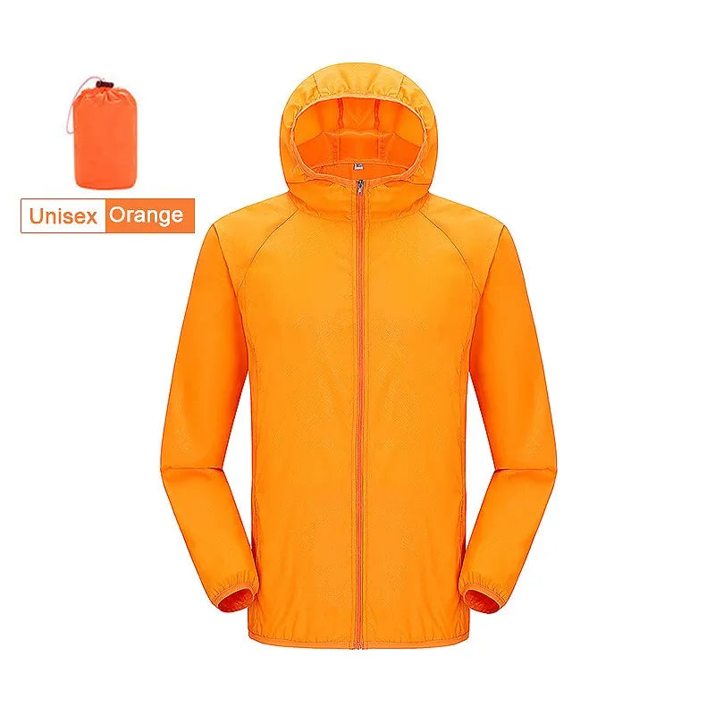 LNGXO Unisex Hiking Jacket Men Women Waterproof Quick Dry Camping Windbreaker