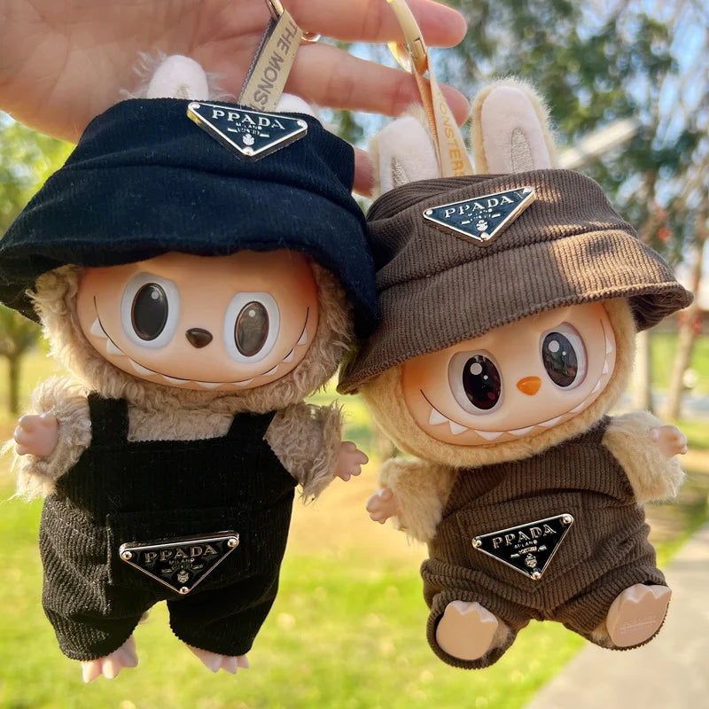 Labubu Doll Clothing Set Hat 17cm Clothes Shoes Doll