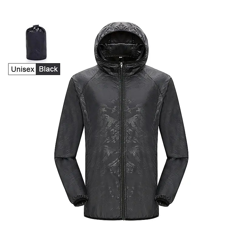 LNGXO Unisex Hiking Jacket Men Women Waterproof Quick Dry Camping Windbreaker
