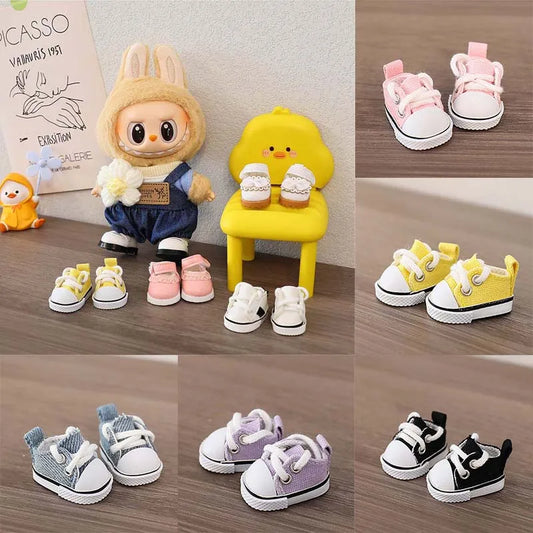 Labubu Leather Shoes for 17cm Cotton Dolls