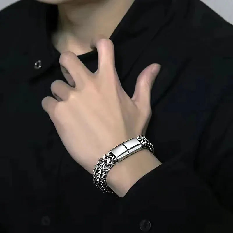 Stainless Steel  Magnetic Buckle Bracelet